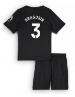 Tottenham Hotspur Radu Dragusin #3 Vieraspaita Lasten 2025-26 Lyhythihainen (+ shortsit)